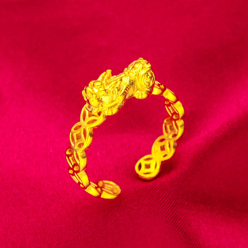Women's Vietnam Placer Gold Coin Style Jewellery Jewelry Set